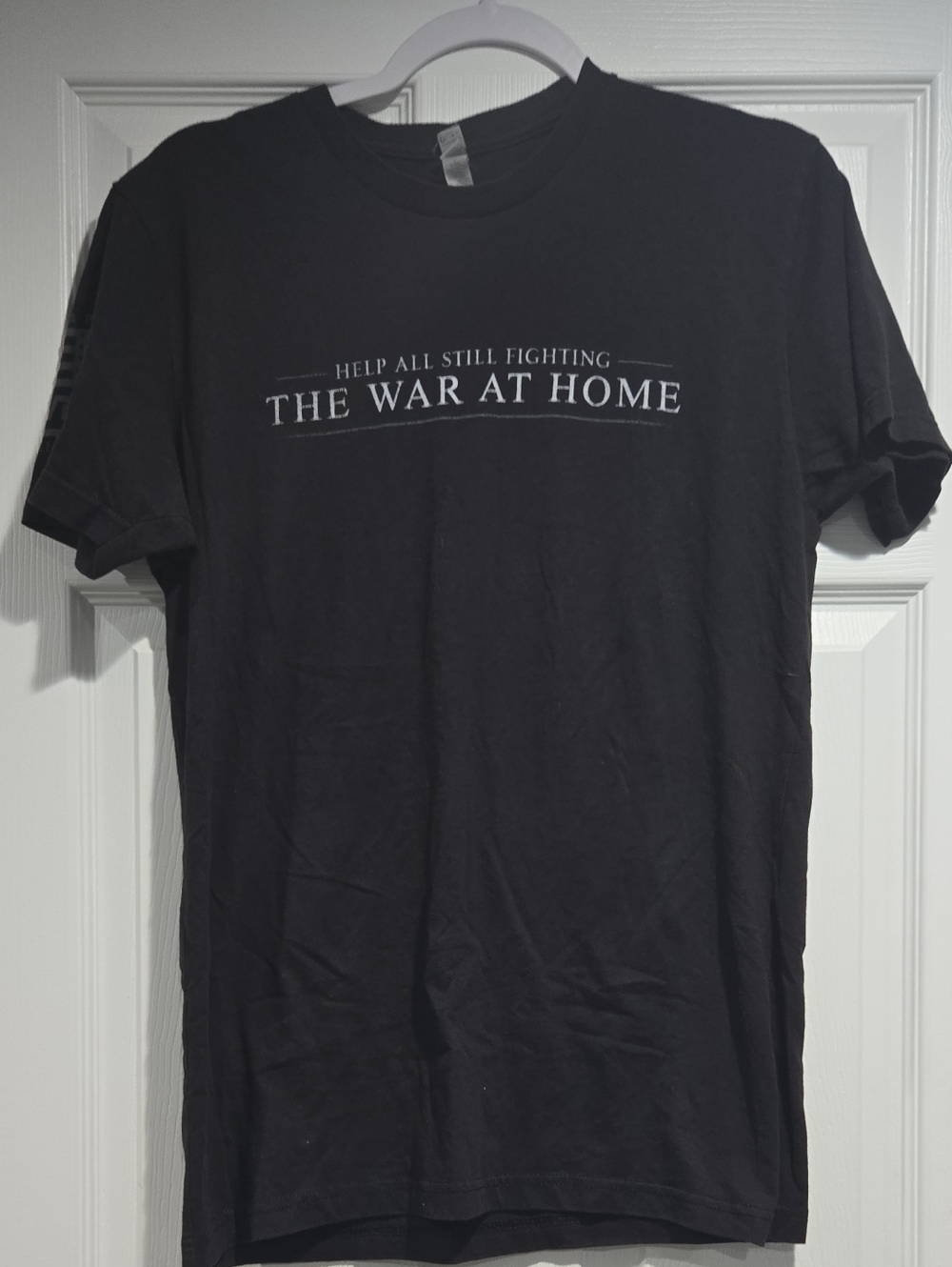 Next Level Apparel Black 'The War At Home' Graphic Tee